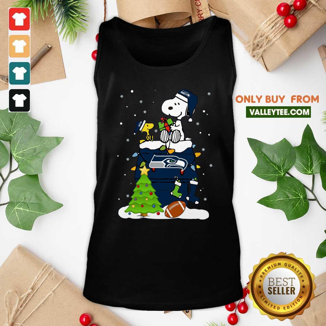 Cool Snoopy Merry Christmas NFL Seahawks Unisex Shirt