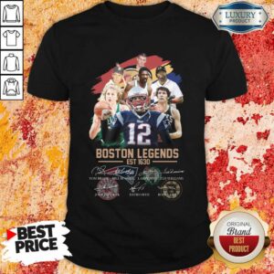 Nice Boston Legends Est 1630 Signatures Shirt
