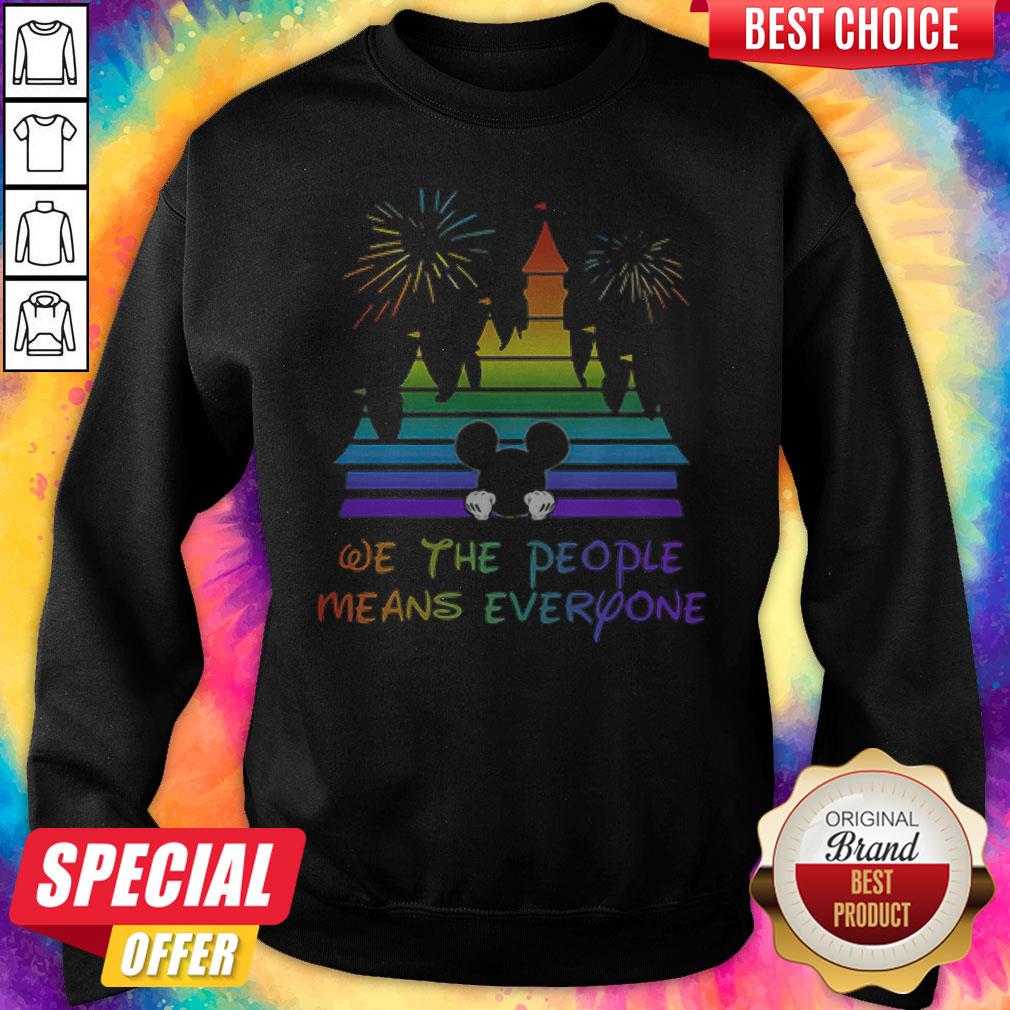 Disney Mickey Mouse We The People Means Everyone LGBT Shirt
