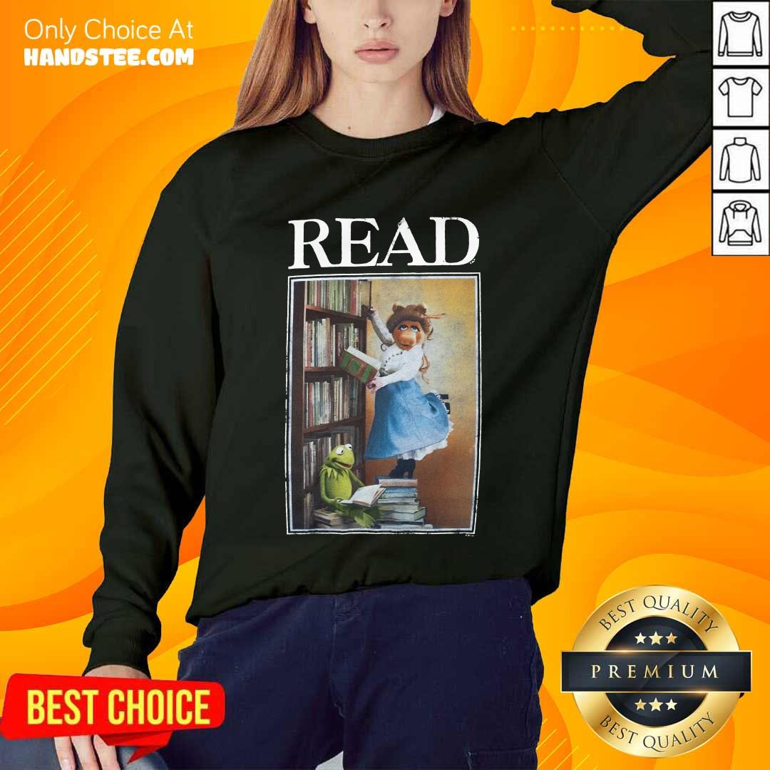 Disney Miss Piggy And Kermit Muppets Read Shirt
