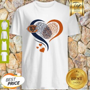 Official Chicago Bears Heart Fingerprint Shirt