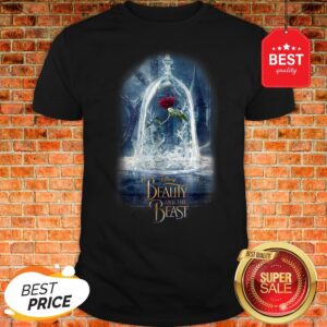 Official Disney Beauty And The Beast Epic Glass Rose Graphic Shirt