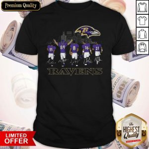 Ravens #15 #89 #8 #36 #21 Legends Signatures Shirt