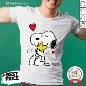 Nice Snoopy Hug Woodstock Valentines Day Shirt
