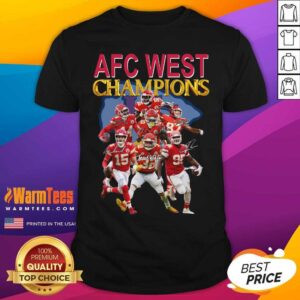 Awesome Kansas City Chiefs AFC West Champions Signatures Shirt