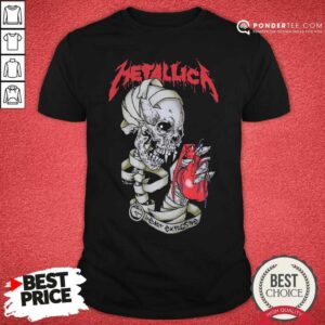 Happy Skull Metallica Heart Explosive Shirt