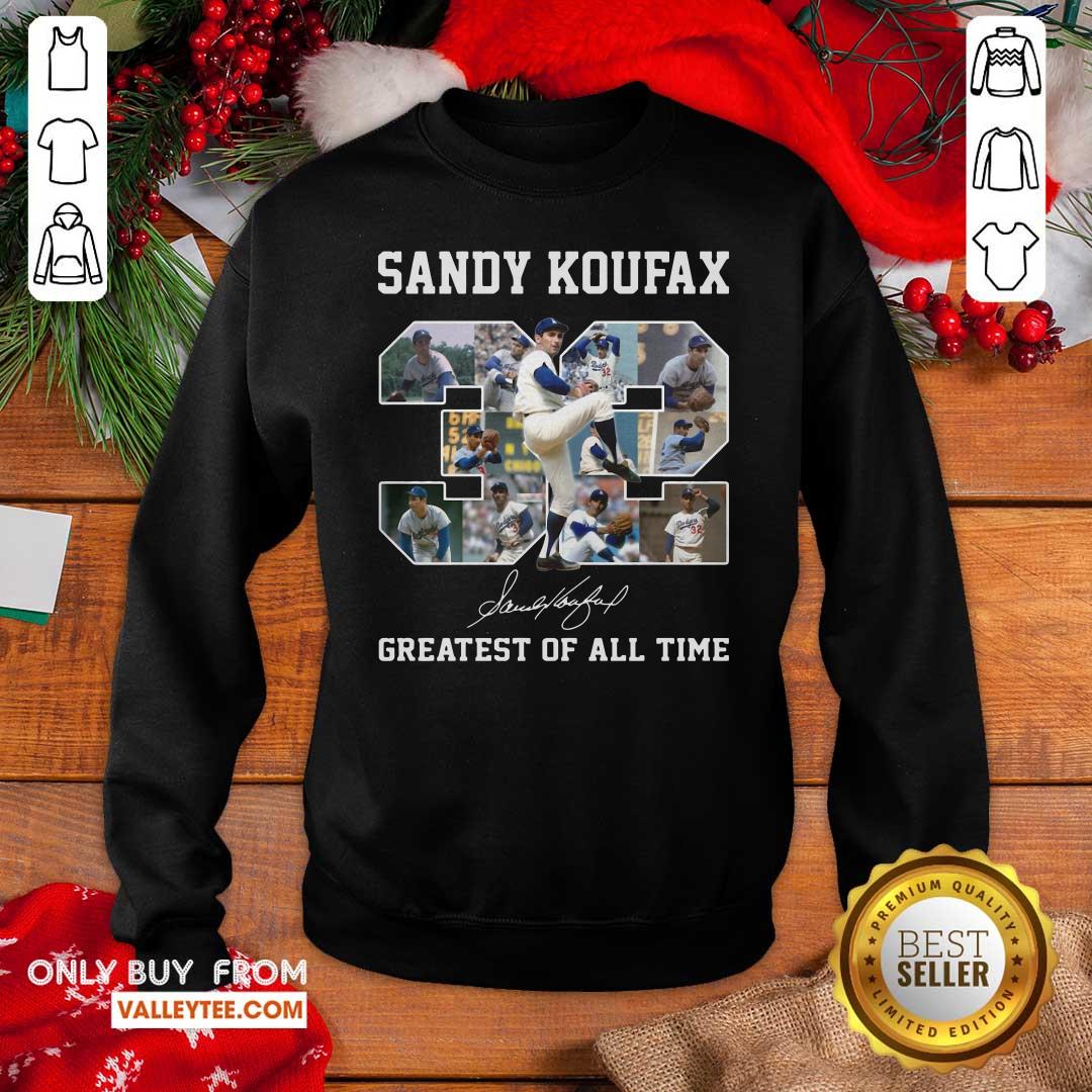 Fantastic Sandy Koufax 32 Greatest Of All Time Signature Shirt