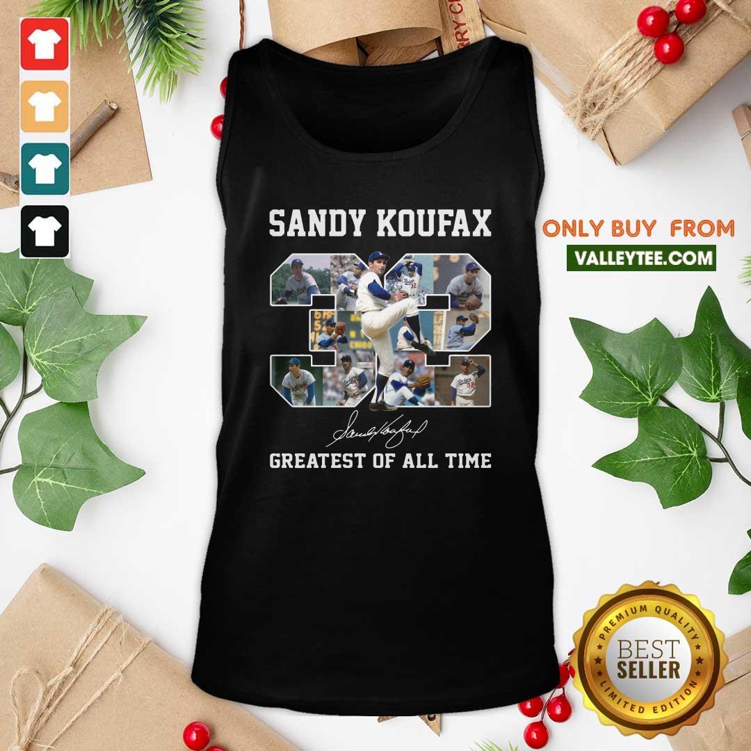 Fantastic Sandy Koufax 32 Greatest Of All Time Signature Shirt