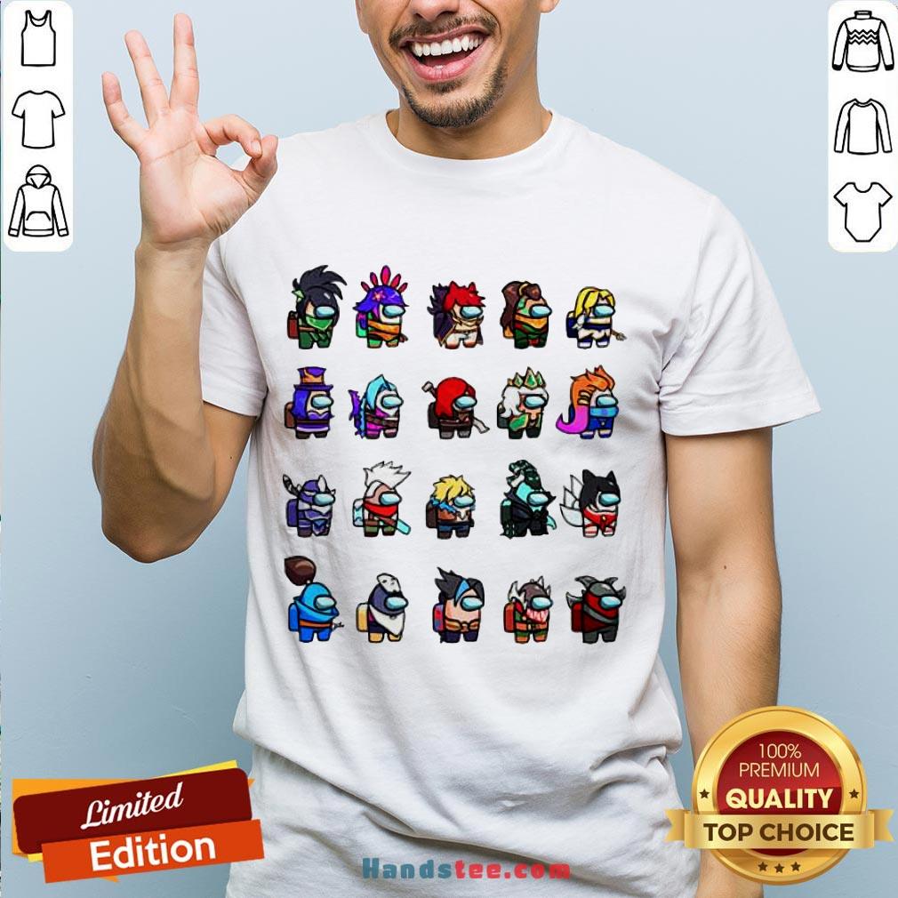 Funny Among Us X League Of Legends Games Shirt
