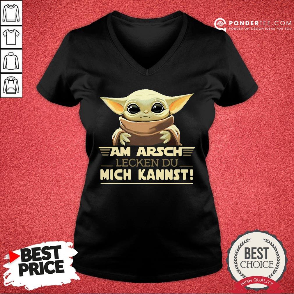 Funny Baby Yoda Am Arsch Lecken Du Mich Kannst Shirt