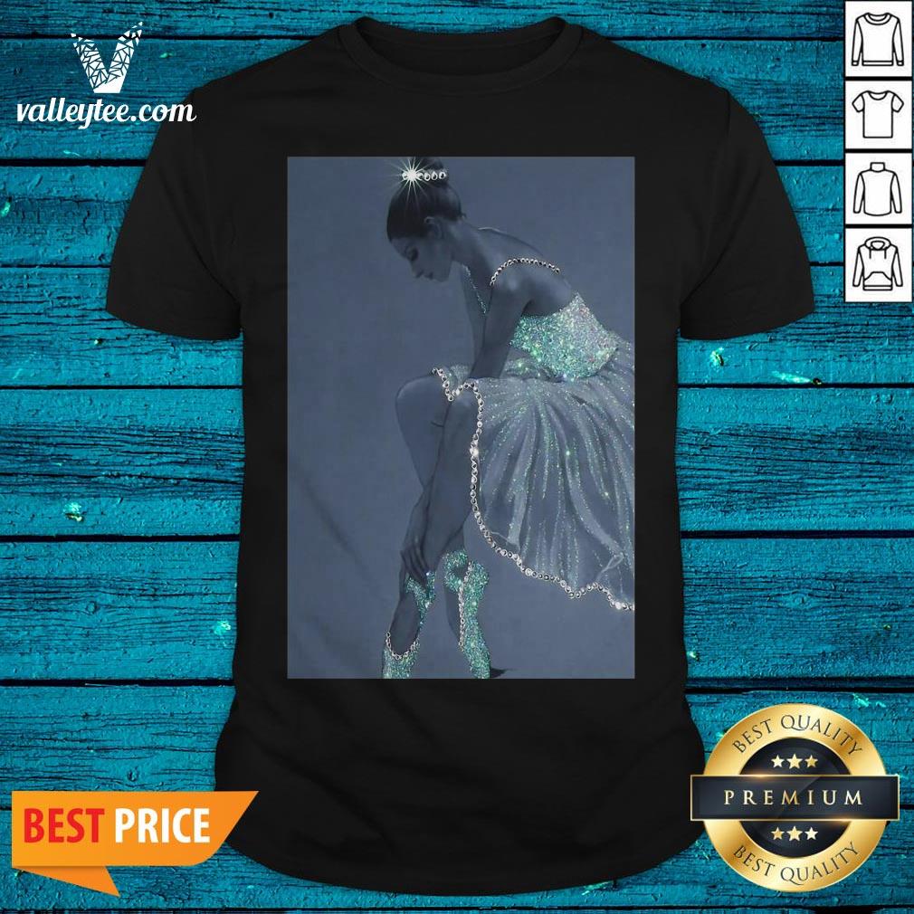 Funny Ballet Crystal Dress Vertical Poster Shirt