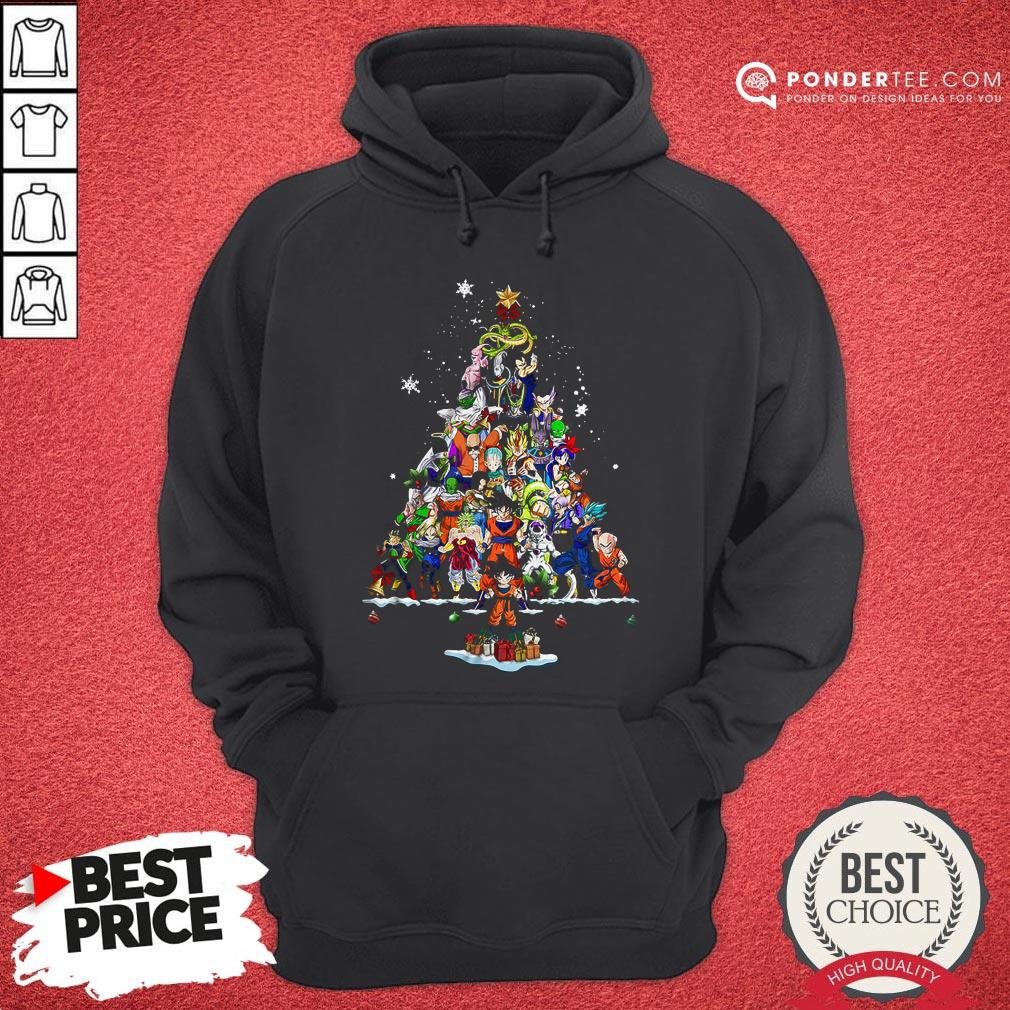 Funny Dragon Ball Z Character Christmas Tree Shirt
