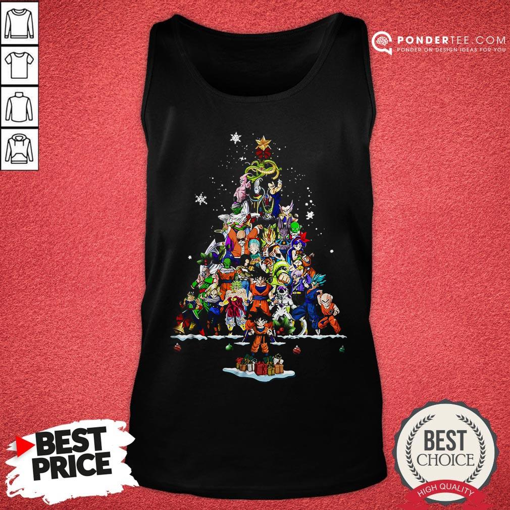 Funny Dragon Ball Z Character Christmas Tree Shirt