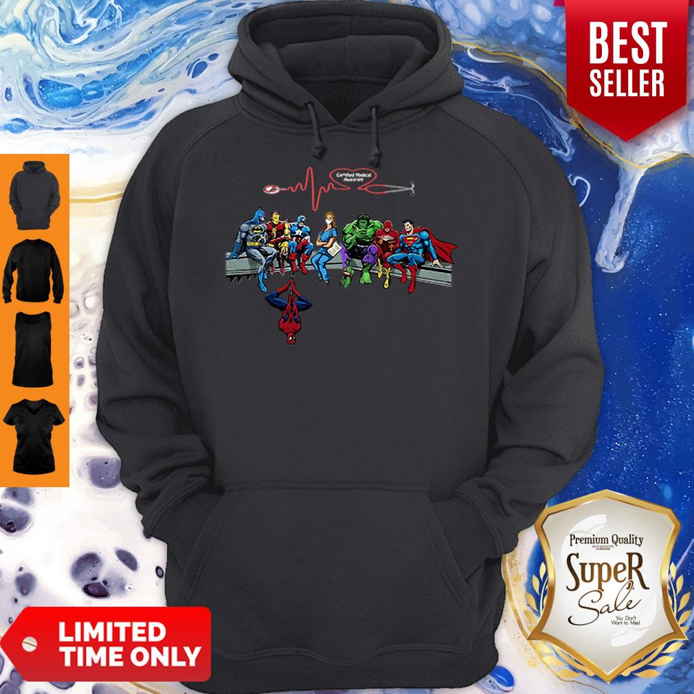 Funny Nurse Carried Medical Assistant And Superheroes Shirt