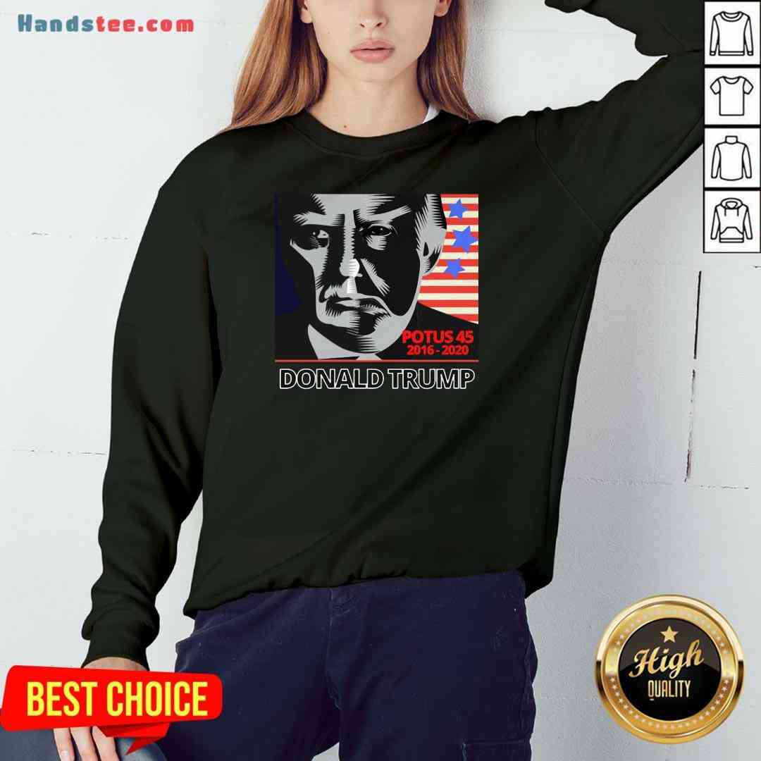 Funny Potus 45 2016-2020 Donald Trump American Flag Shirt