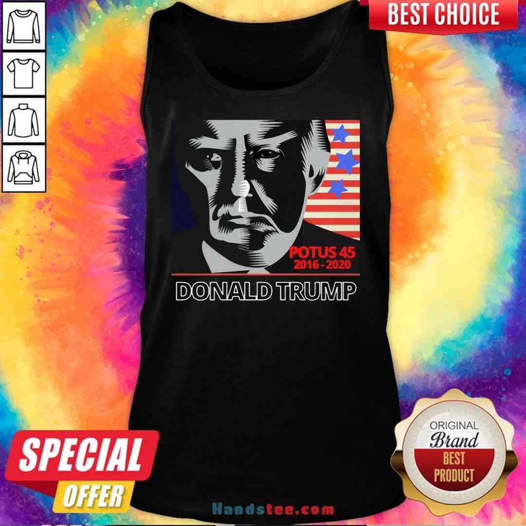 Funny Potus 45 2016-2020 Donald Trump American Flag Shirt