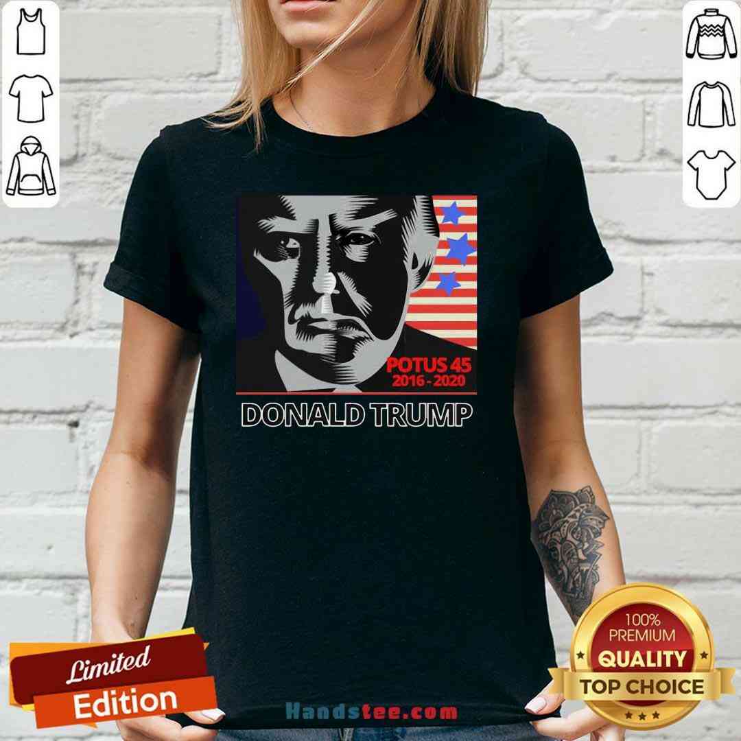 Funny Potus 45 2016-2020 Donald Trump American Flag Shirt