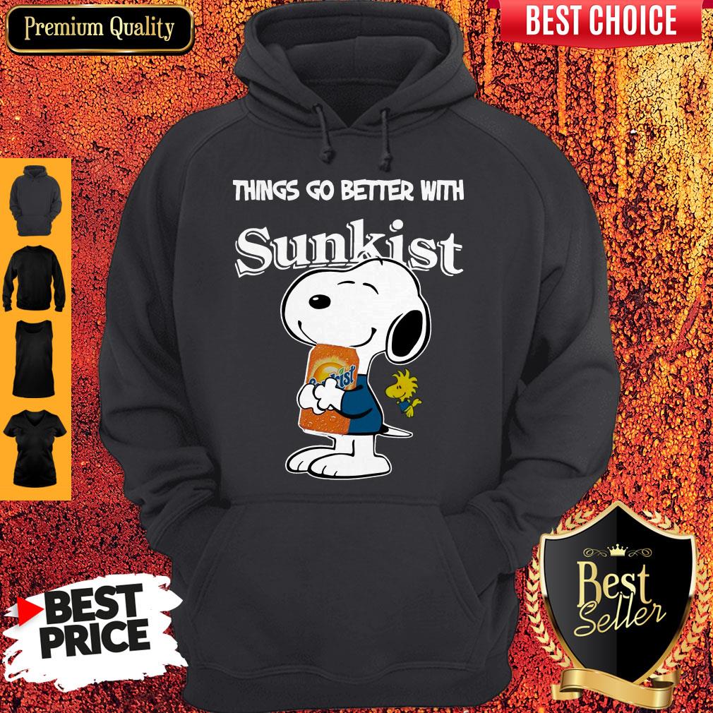 Funny Snoopy Hug Sunkist Things Go Better With Sunkist Shirt