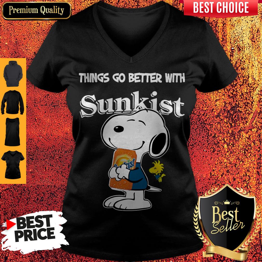 Funny Snoopy Hug Sunkist Things Go Better With Sunkist Shirt