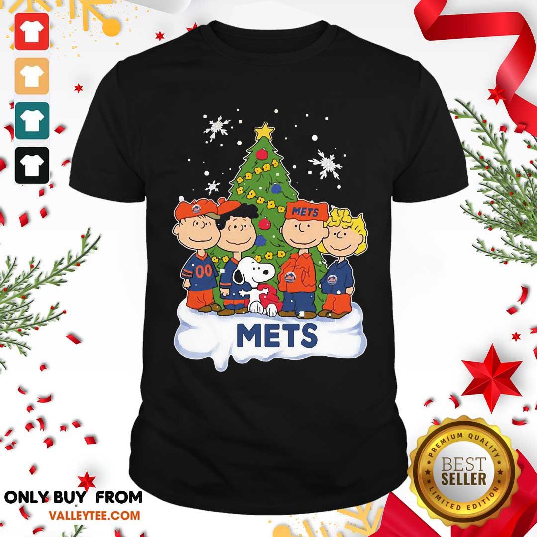Funny Snoopy The Peanuts New York Mets Christmas Shirt