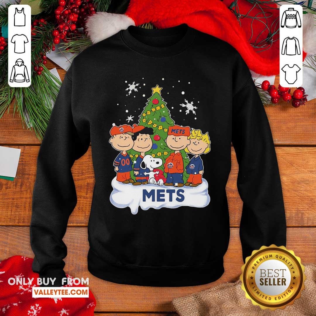 Funny Snoopy The Peanuts New York Mets Christmas Shirt