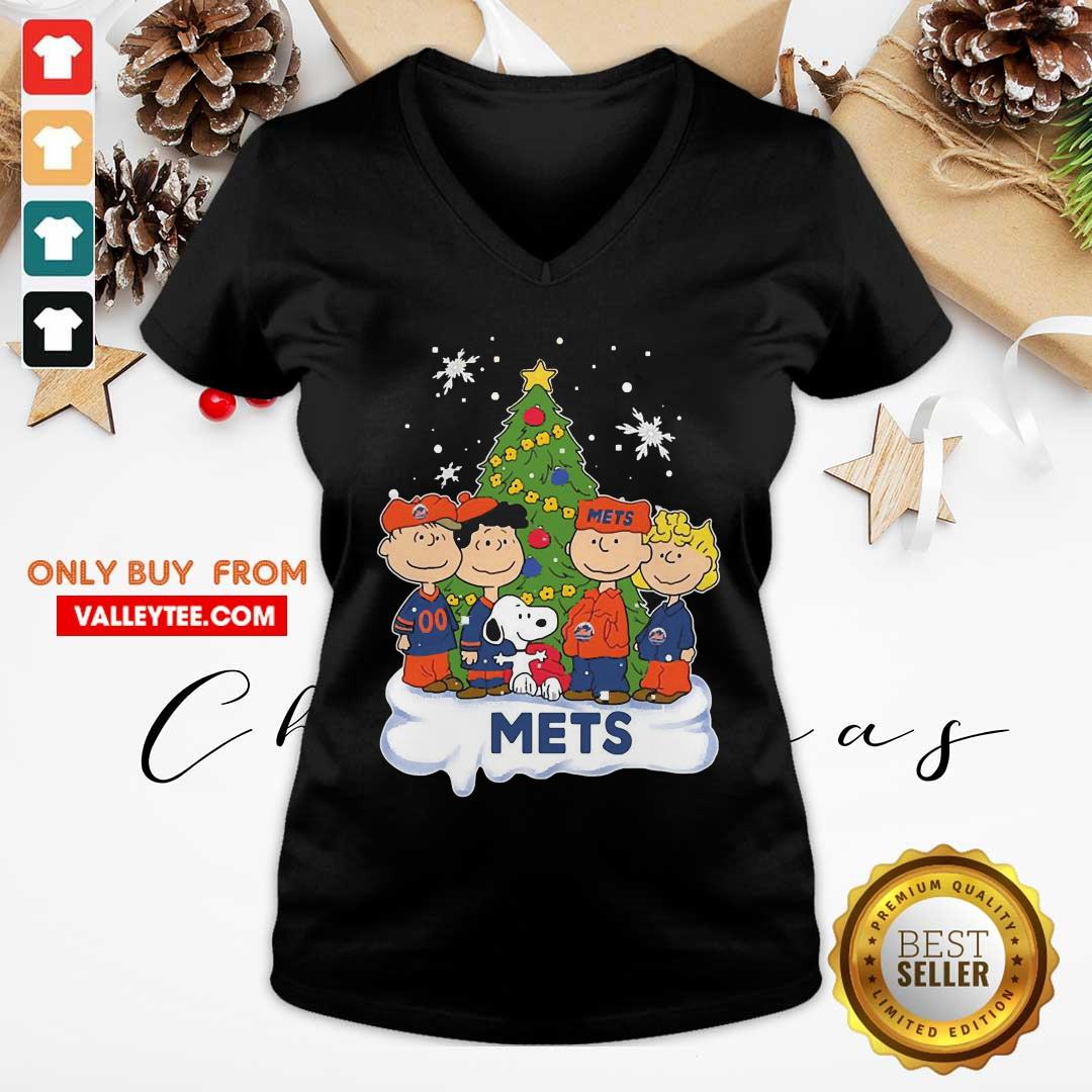 Funny Snoopy The Peanuts New York Mets Christmas Shirt