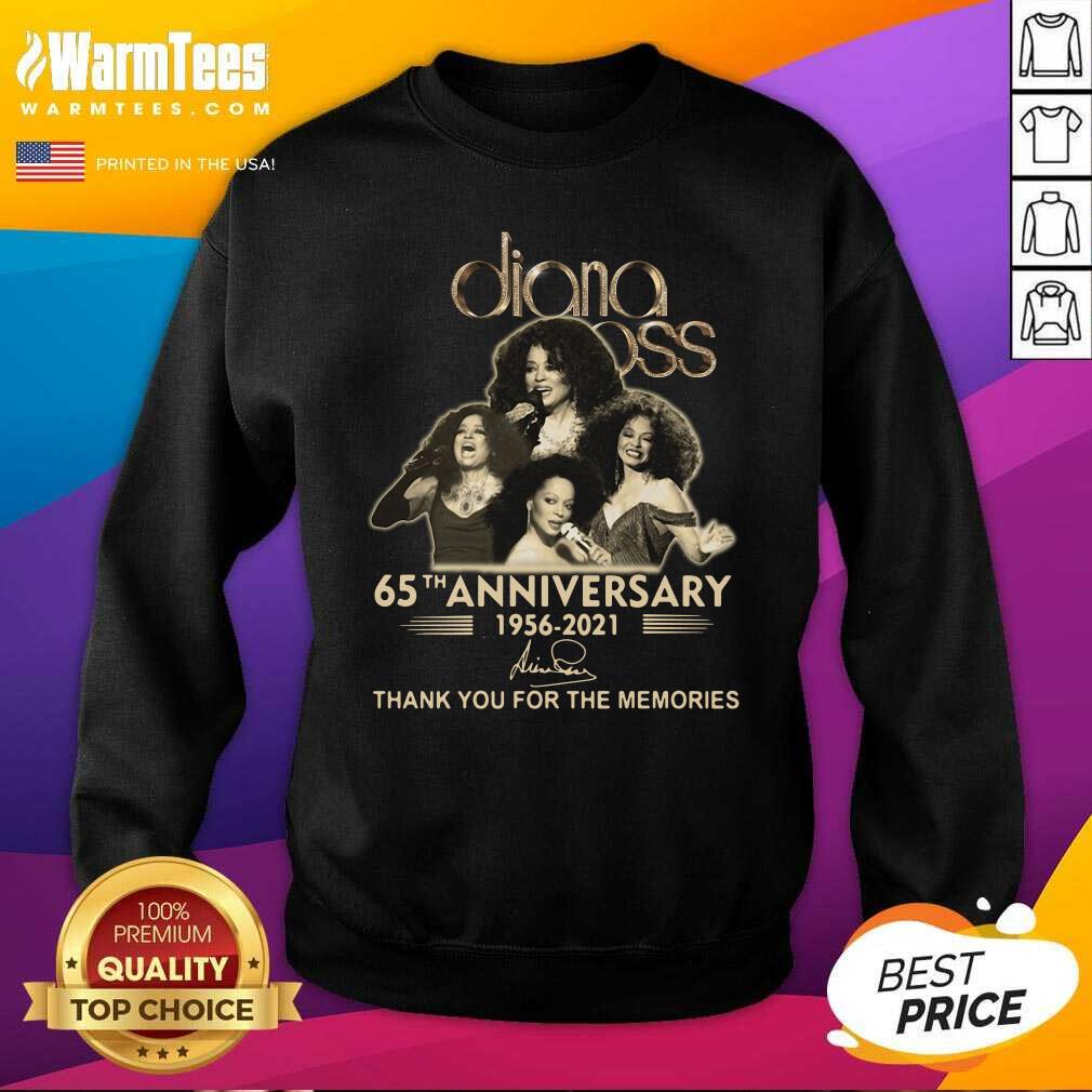 Good Diana Ross 65th Anniversary Thank You For The Memories Signature Shirt