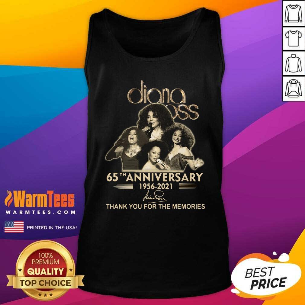 Good Diana Ross 65th Anniversary Thank You For The Memories Signature Shirt