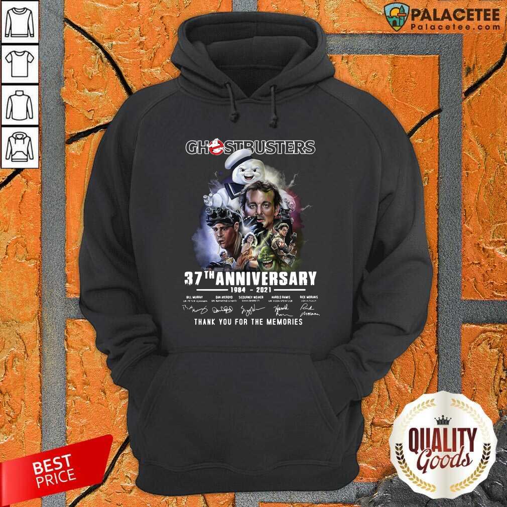 Good Ghostbusters 37th Anniversary Thank You For The Memories Signatures Shirt