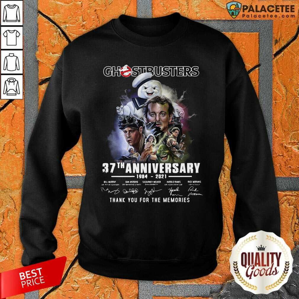 Good Ghostbusters 37th Anniversary Thank You For The Memories Signatures Shirt