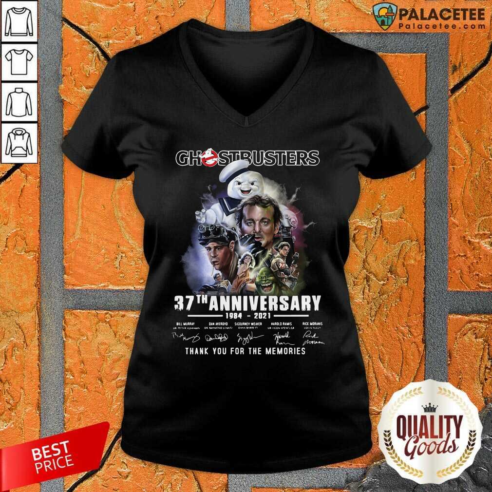 Good Ghostbusters 37th Anniversary Thank You For The Memories Signatures Shirt