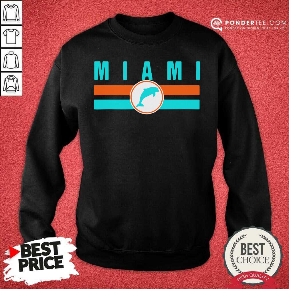 Good MIA Miami Local Standard MIA Retro Dolphin Miami FL Shirt