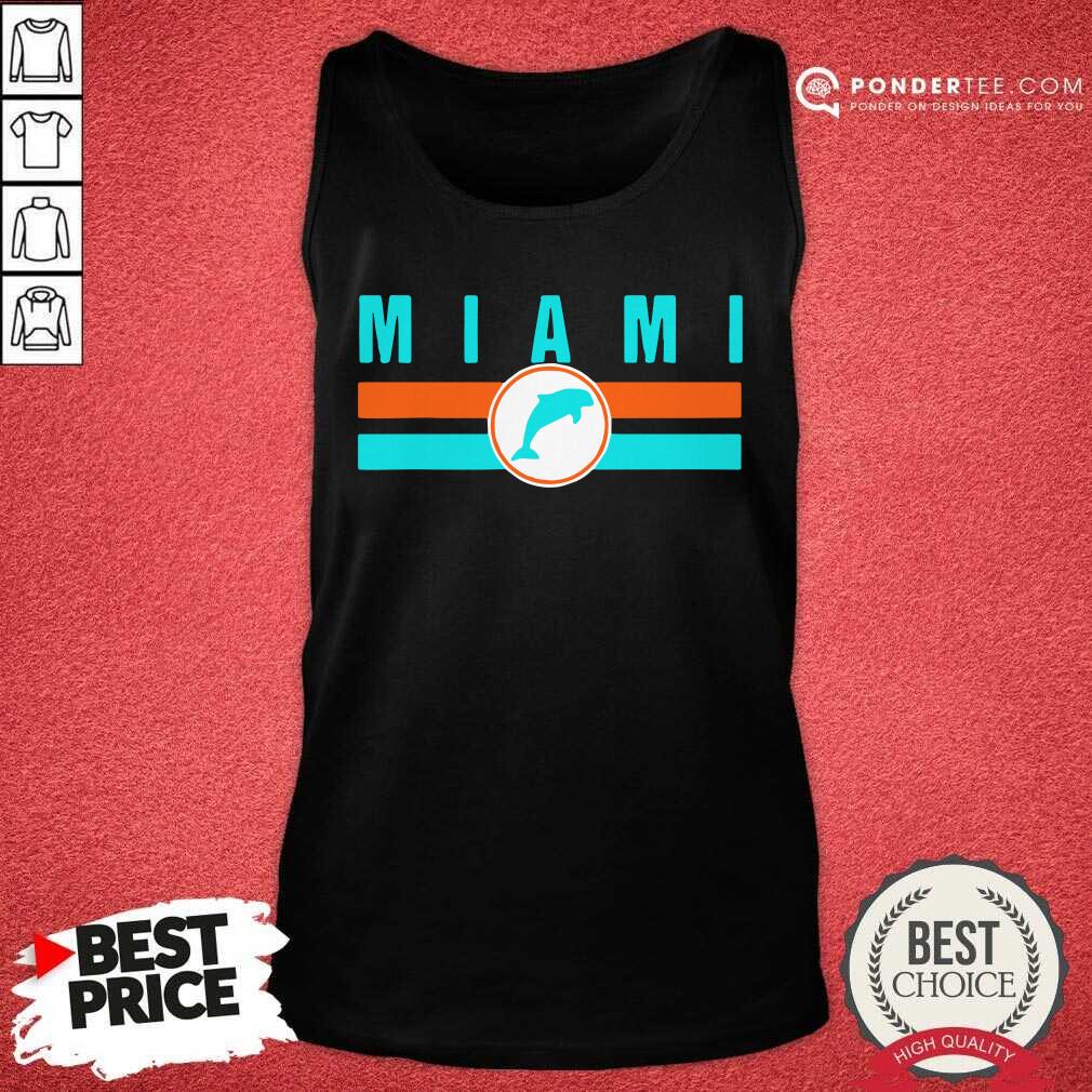 Good MIA Miami Local Standard MIA Retro Dolphin Miami FL Shirt