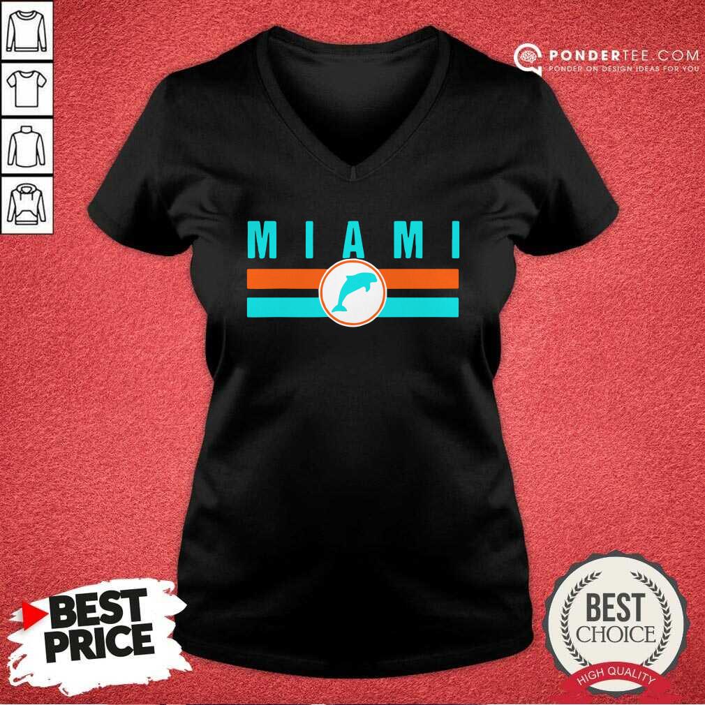 Good MIA Miami Local Standard MIA Retro Dolphin Miami FL Shirt
