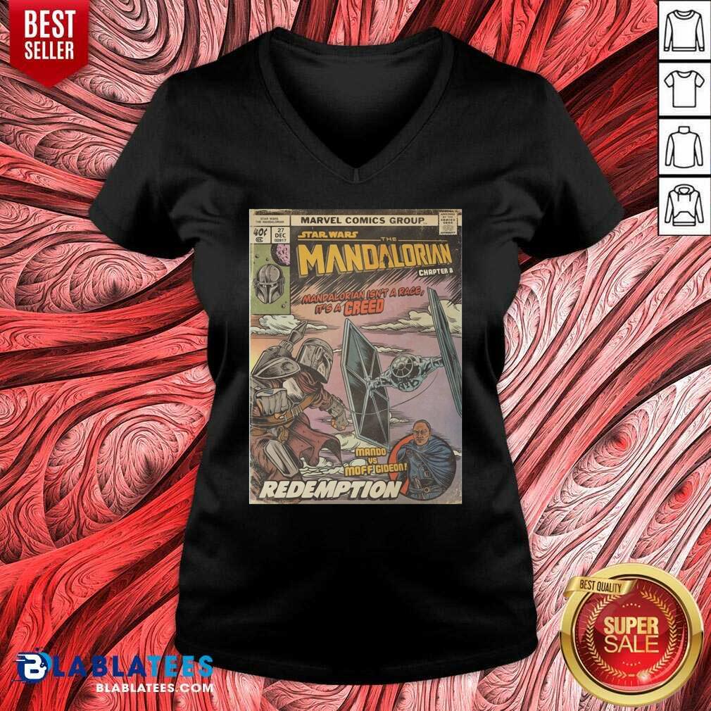 Good Star Wars The Mandalorian Chapter 8 Mando Vs Moff Gideon Redemption Shirt