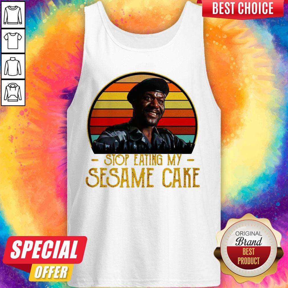 Good Stop Eating My Sesame Cake Vintage Retro Shirt