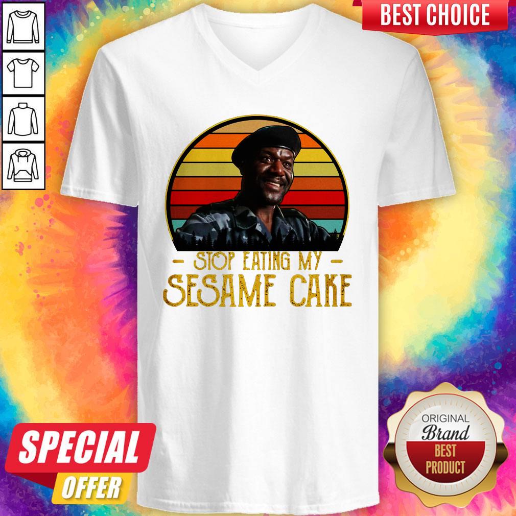 Good Stop Eating My Sesame Cake Vintage Retro Shirt