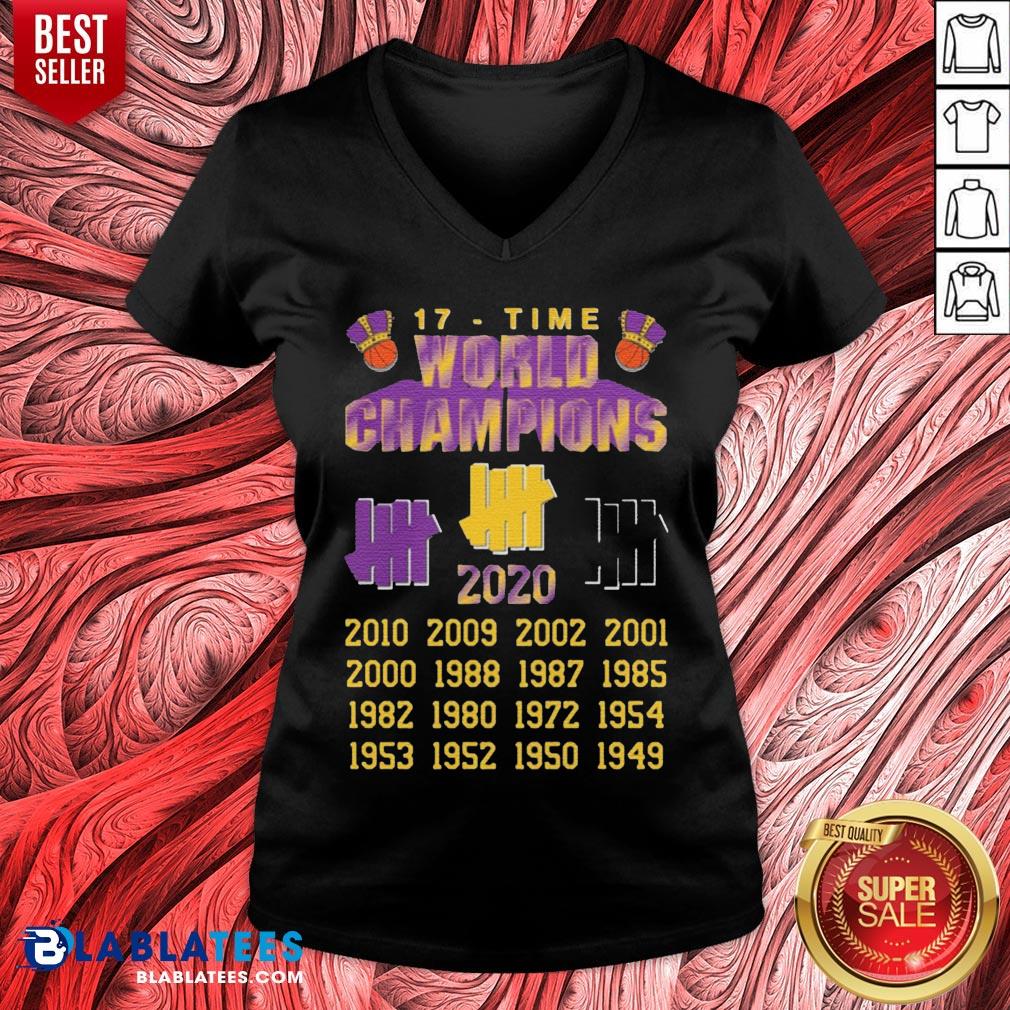 Good Undefeated Lakers 17 Time Champion Shirt