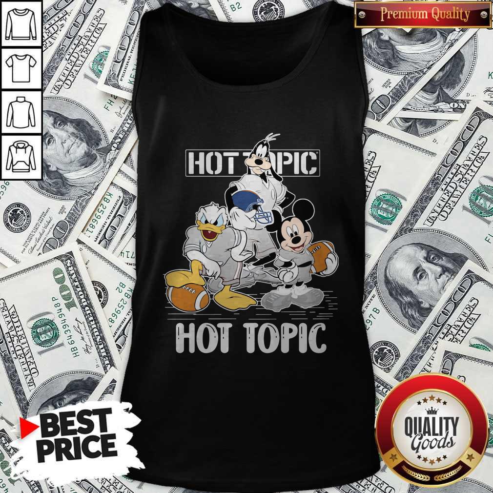 Goofy Donald Duck And Mickey Mouse Football Player Hot Topic Shirt