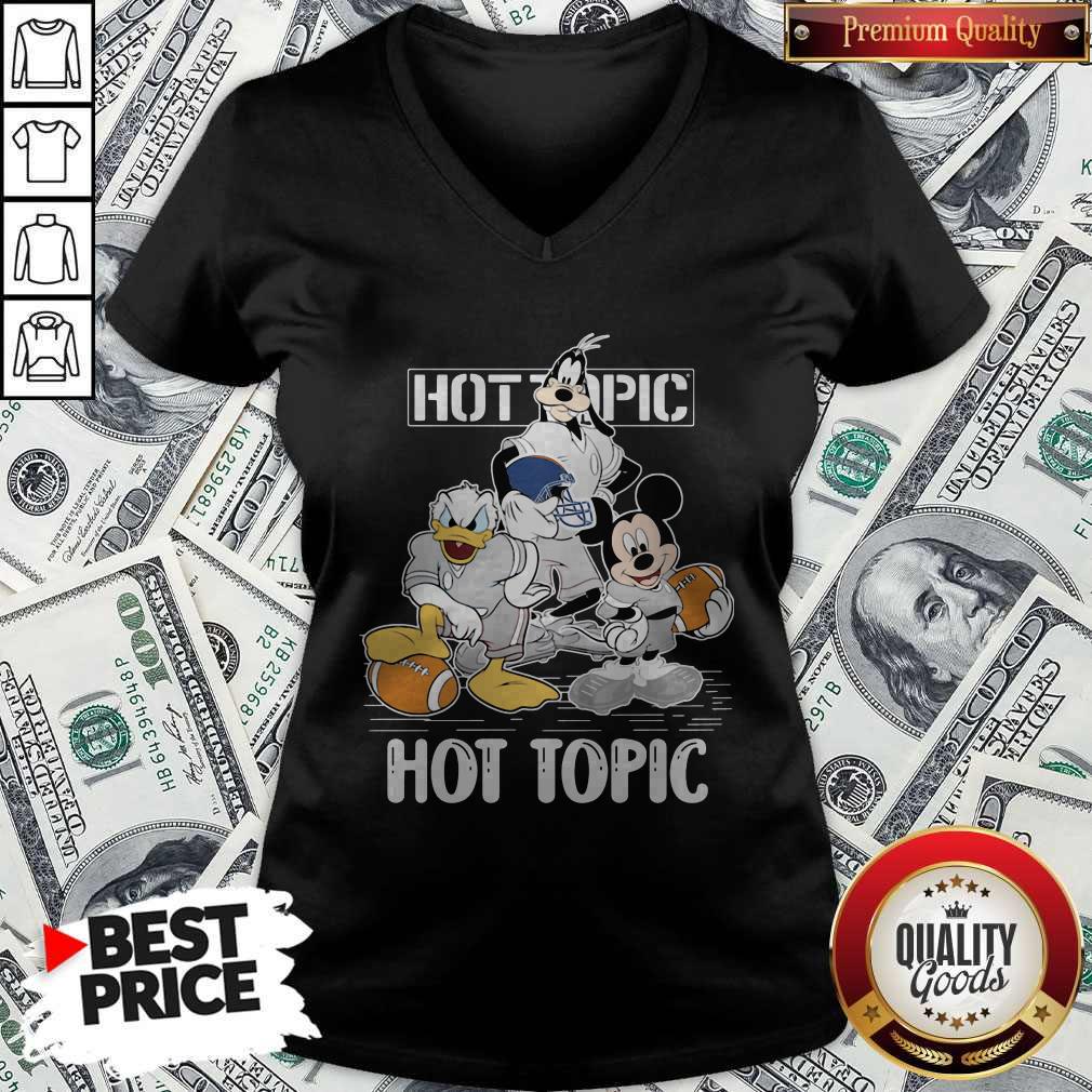 Goofy Donald Duck And Mickey Mouse Football Player Hot Topic Shirt