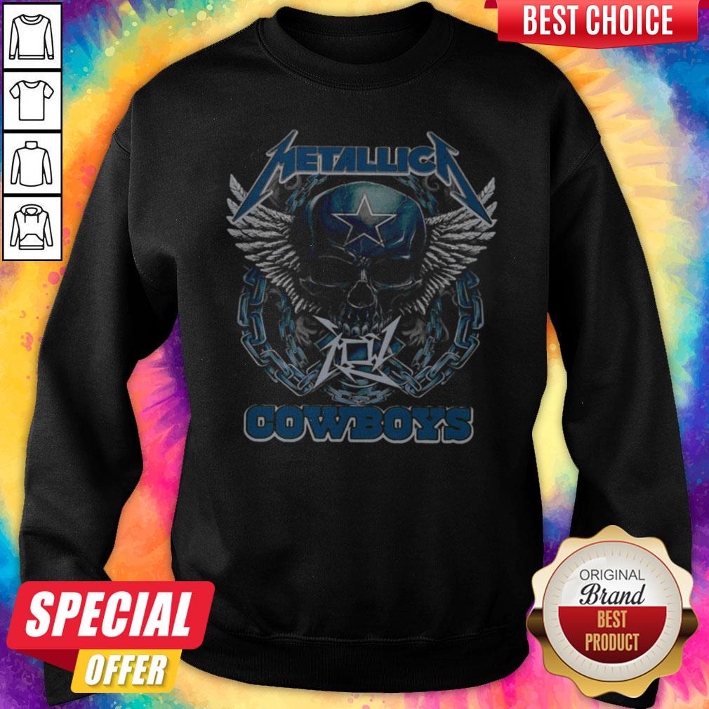 Grateful Skull Metallic Cowboys Shirt