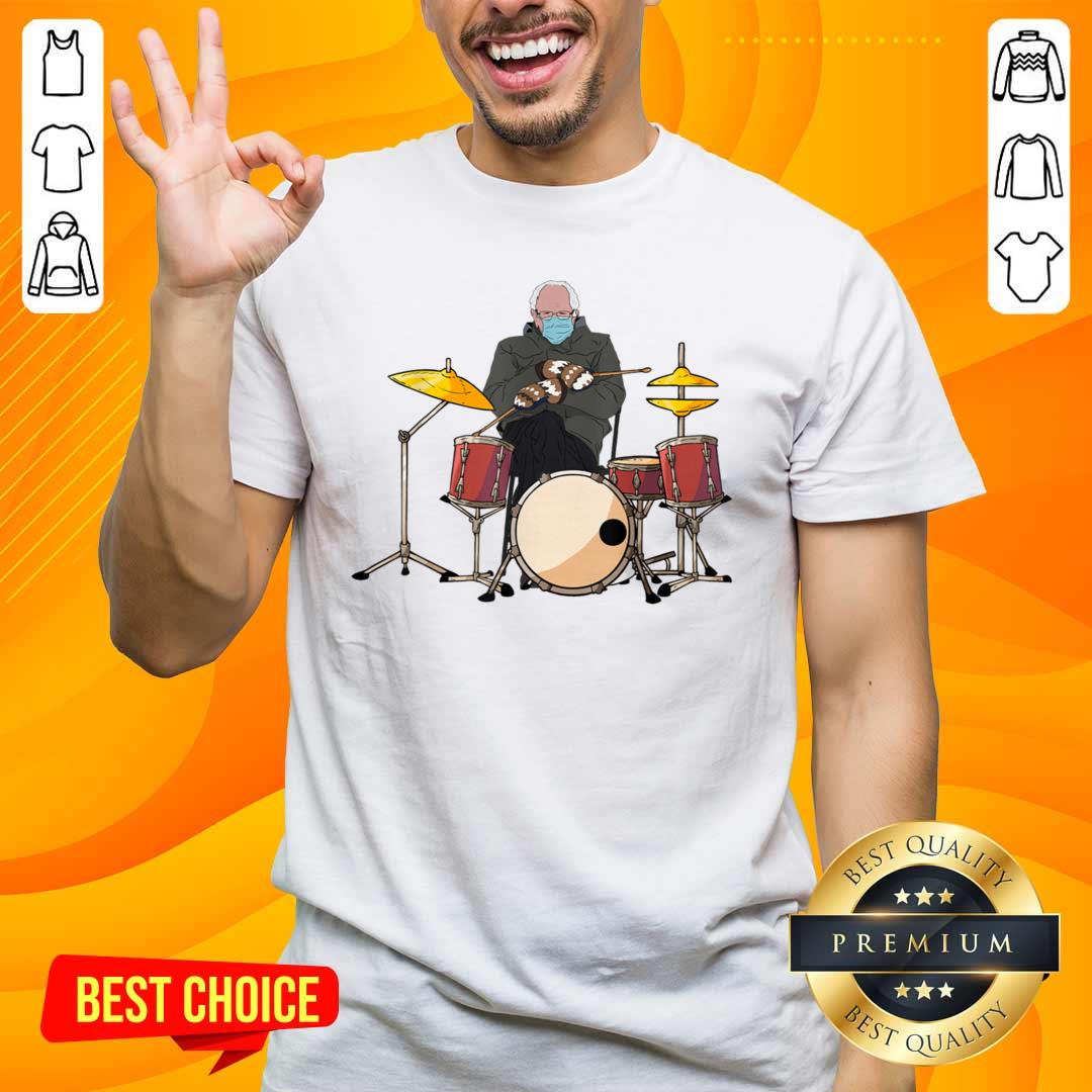 Great Bernie Sanders Drum Mittens Sitting 8 Shirt