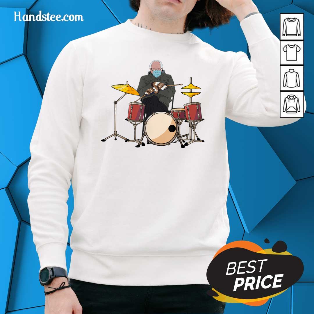 Great Bernie Sanders Drum Mittens Sitting 8 Shirt
