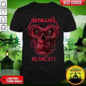 Vip Skull Metallica Cincinnati Bearcats Shirt