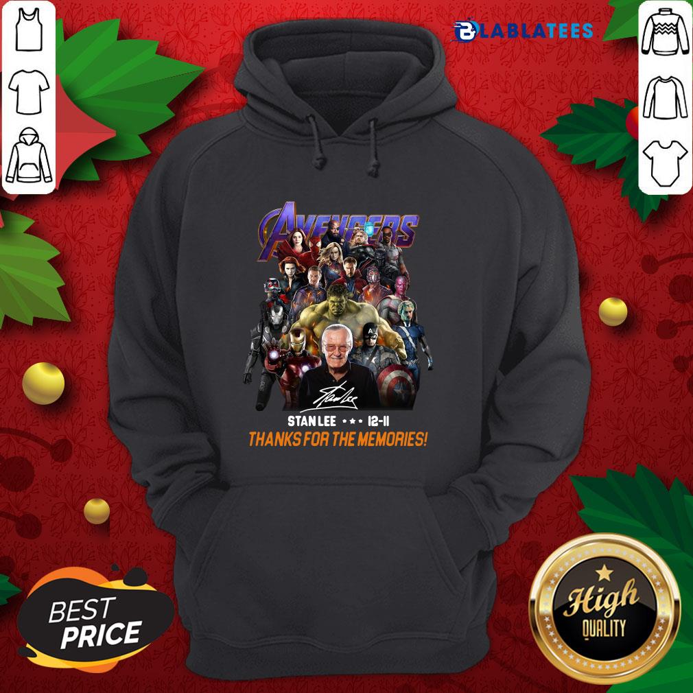 Happy Avenger Stan Lee 12-11 Thanks For The Memories Shirt