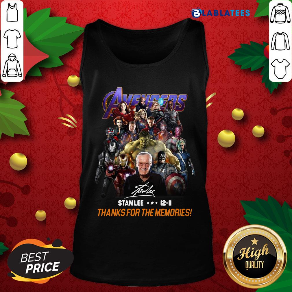 Happy Avenger Stan Lee 12-11 Thanks For The Memories Shirt