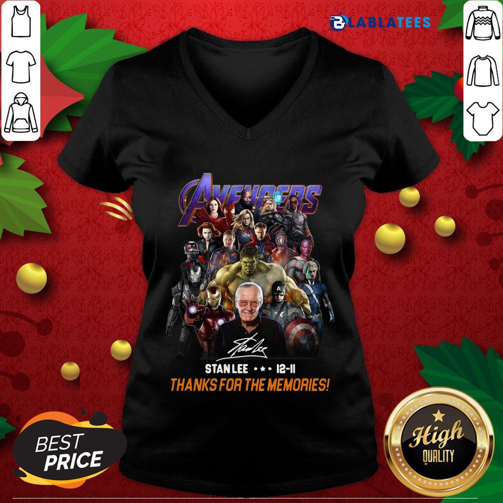 Happy Avenger Stan Lee 12-11 Thanks For The Memories Shirt
