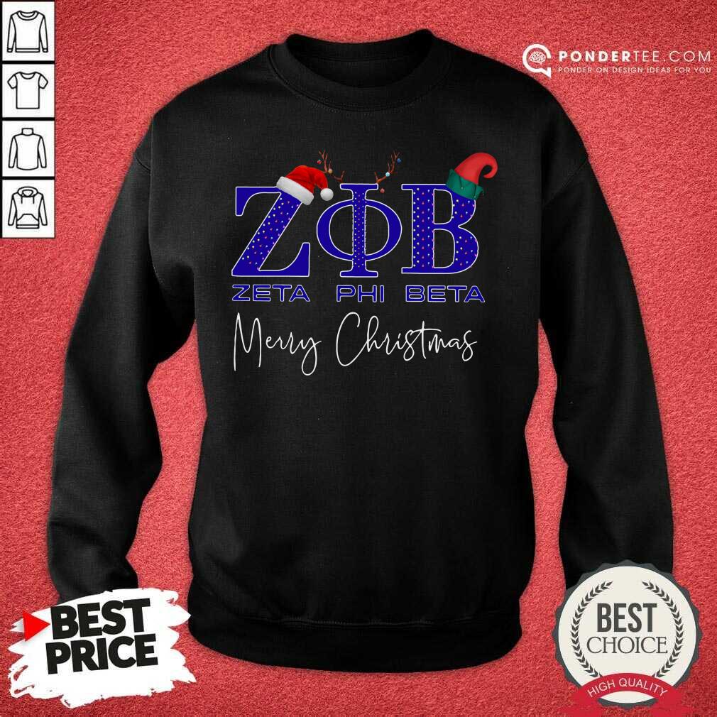 Happy Zeta Phi Beta Merry Christmas Shirt