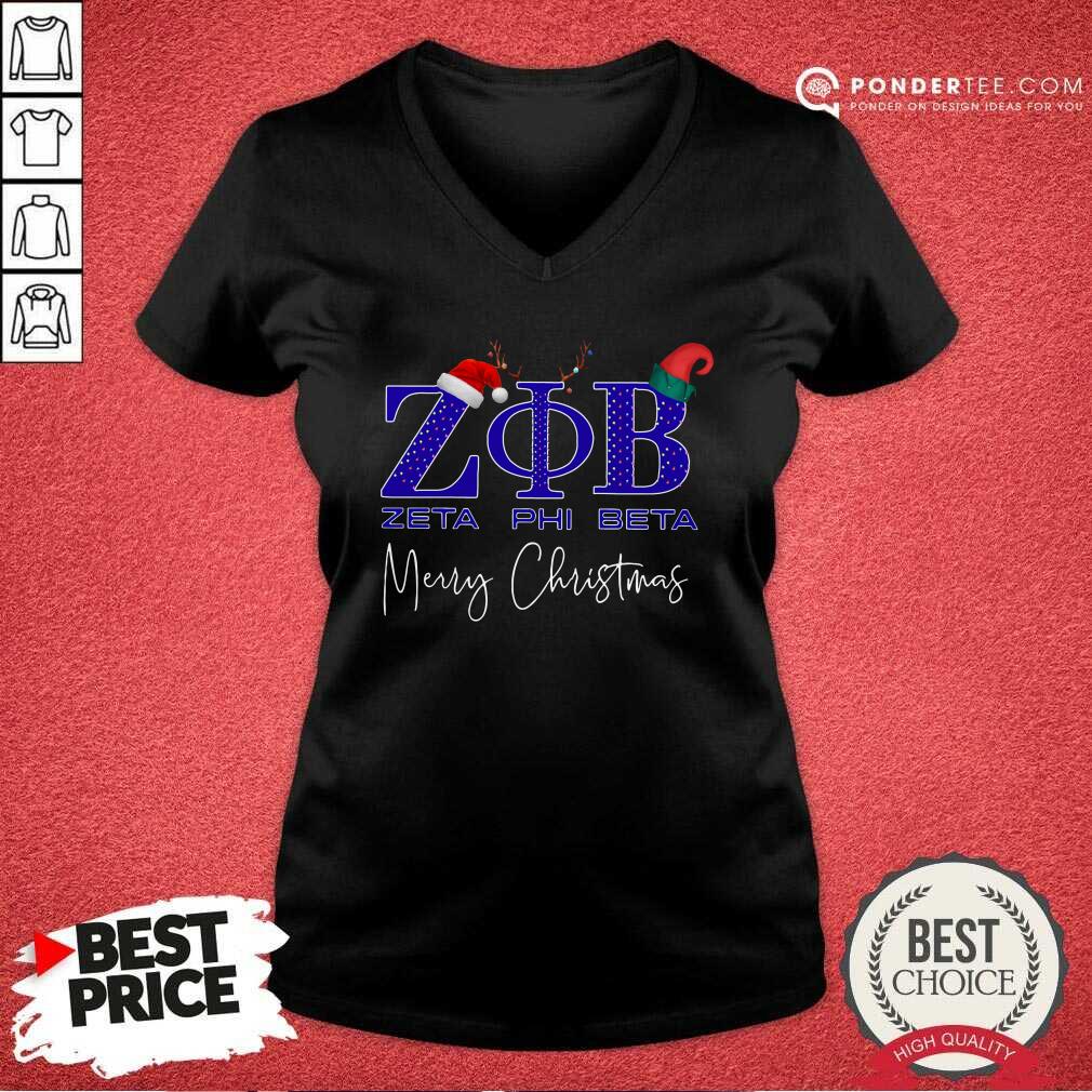 Happy Zeta Phi Beta Merry Christmas Shirt