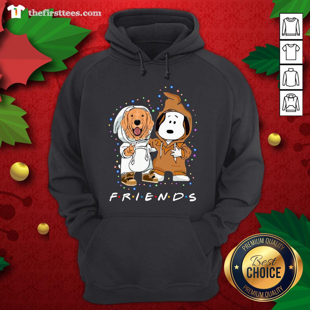 Lovely Golden Retriever And Snoopy Friends Light Shirt